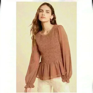 Wishlist Apparel Deep Coral Women's Large Blouse